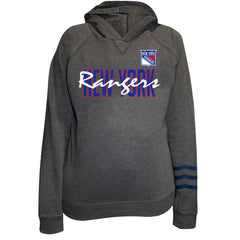 New York Rangers Fanatics Women's Plus Size Lightweight Fleece Raglan Pullover Hoodie Outlet