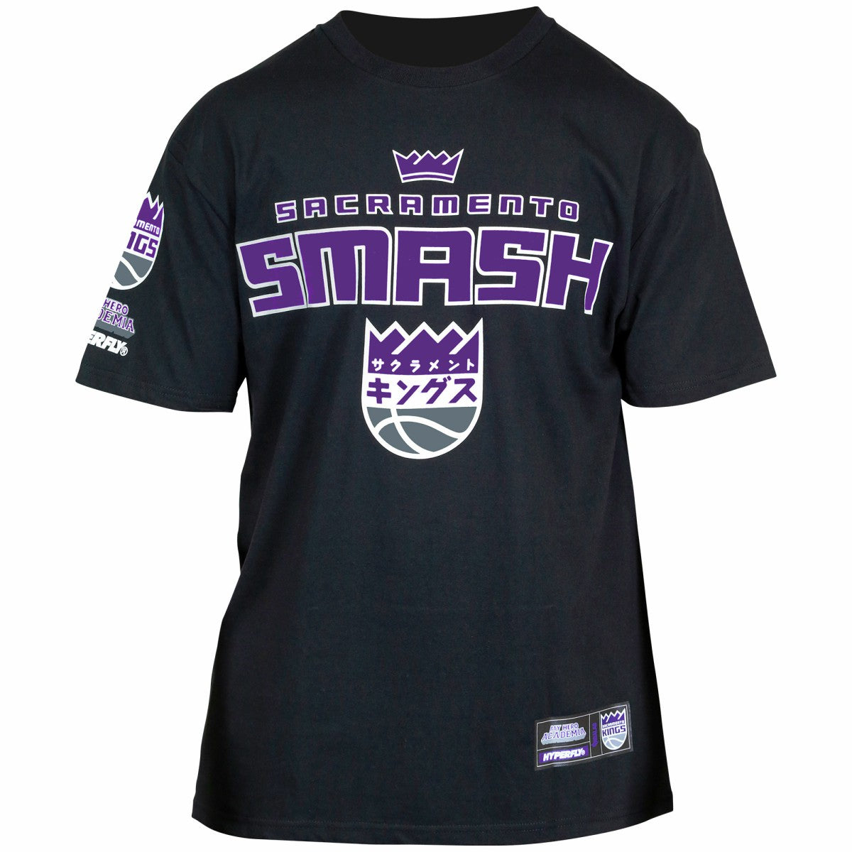 Sacramento Kings Hyperfly Unisex NBA x My Hero Academia All Might Smash T-Shirt On Sale