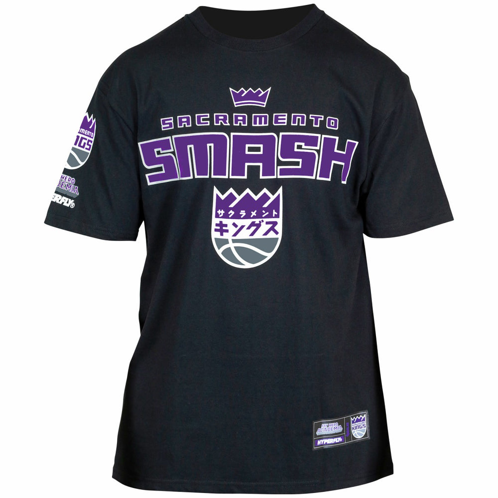 Sacramento Kings Hyperfly Unisex NBA x My Hero Academia All Might Smash T-Shirt On Sale