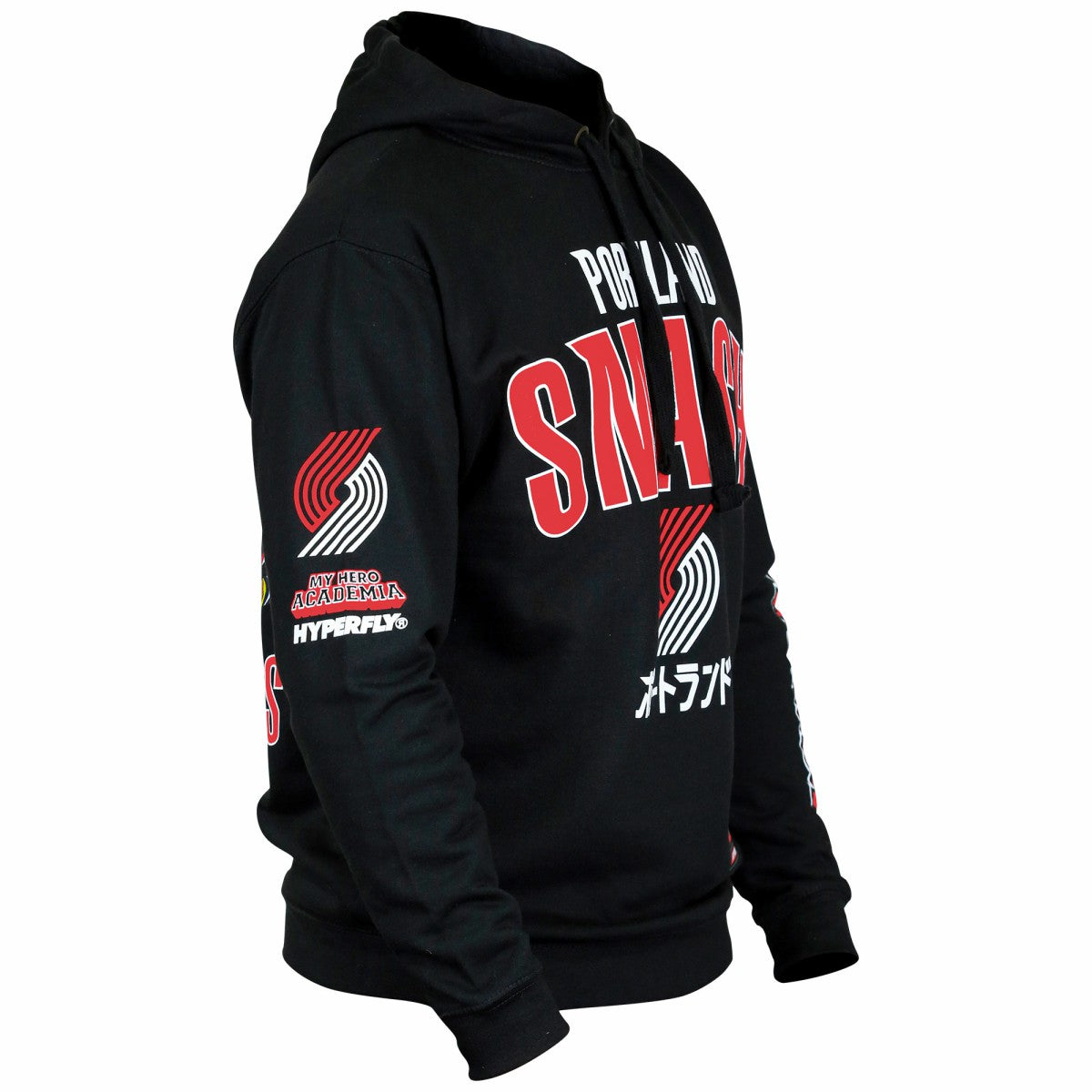 Portland Trail Blazers Hyperfly Unisex NBA x My Hero Academia All Might Smash Pullover Hoodie On Sale
