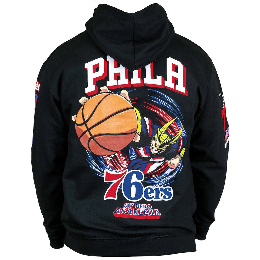 Philadelphia 76ers Hyperfly Unisex NBA x My Hero Academia All Might Smash Pullover Hoodie Outlet