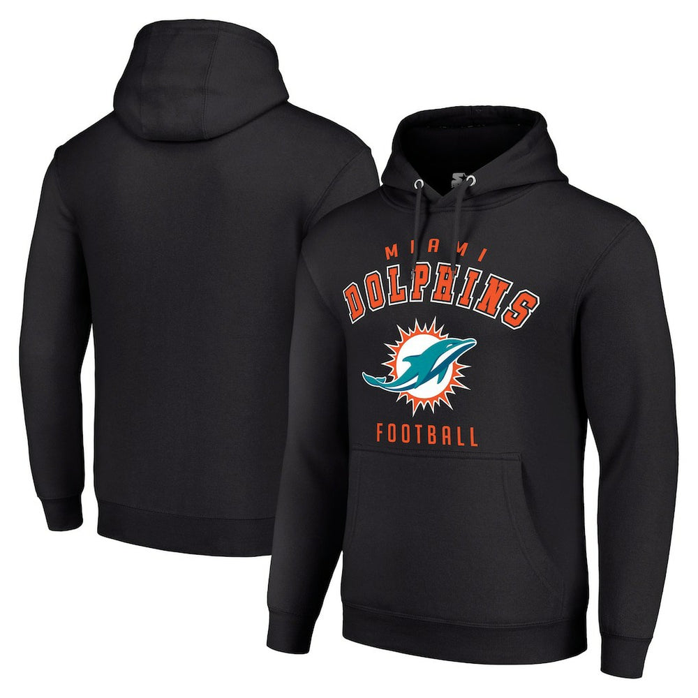 Miami Dolphins  Starter Unisex Logo Pullover Hoodie