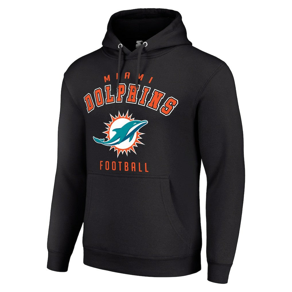 Miami Dolphins  Starter Unisex Logo Pullover Hoodie