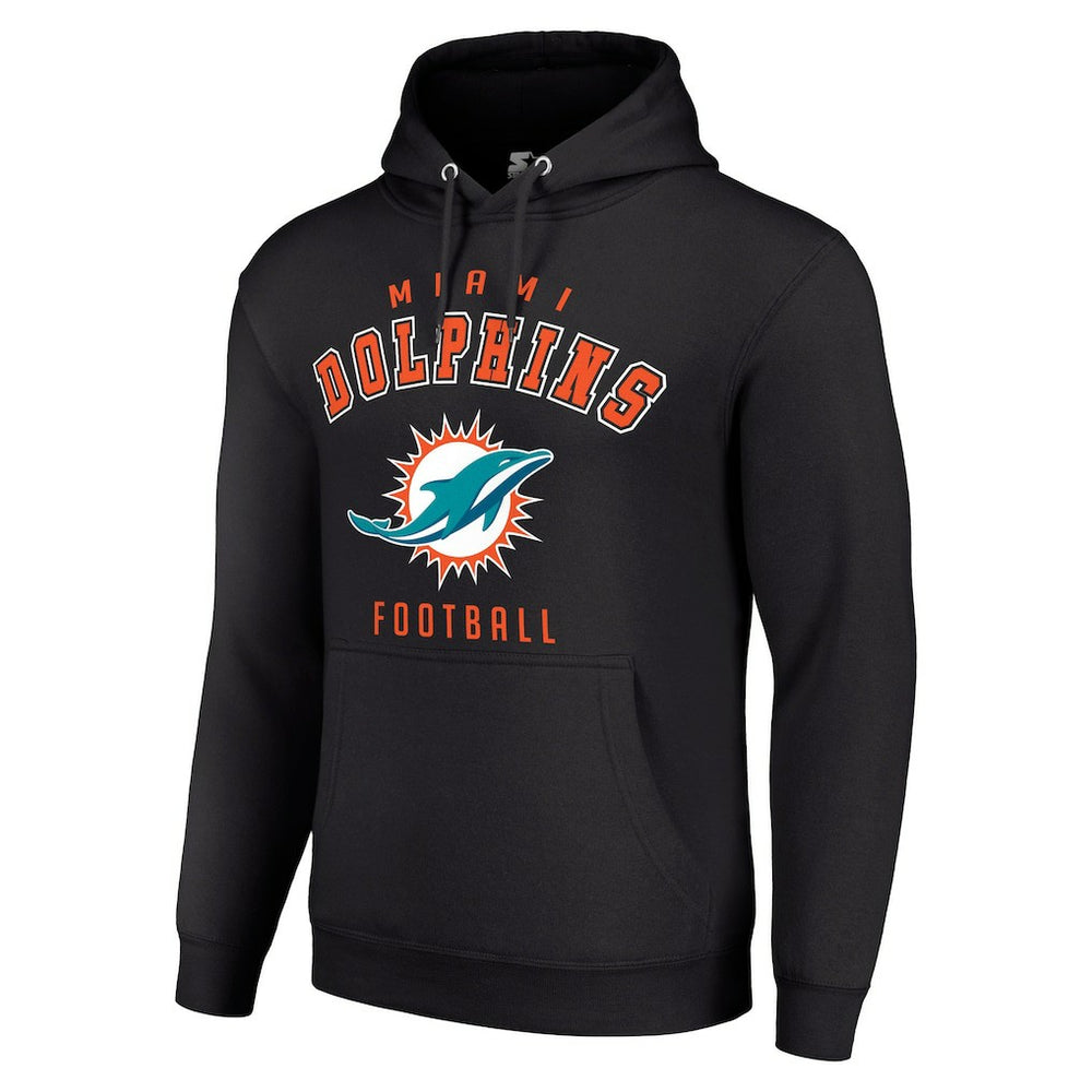 Miami Dolphins  Starter Unisex Logo Pullover Hoodie