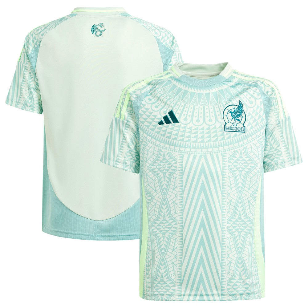Mexico National Team Youth 2024 Away Replica Jersey Green - Adidas