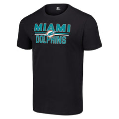 Miami Dolphins  Starter Team Mesh Print Graphic T-Shirt