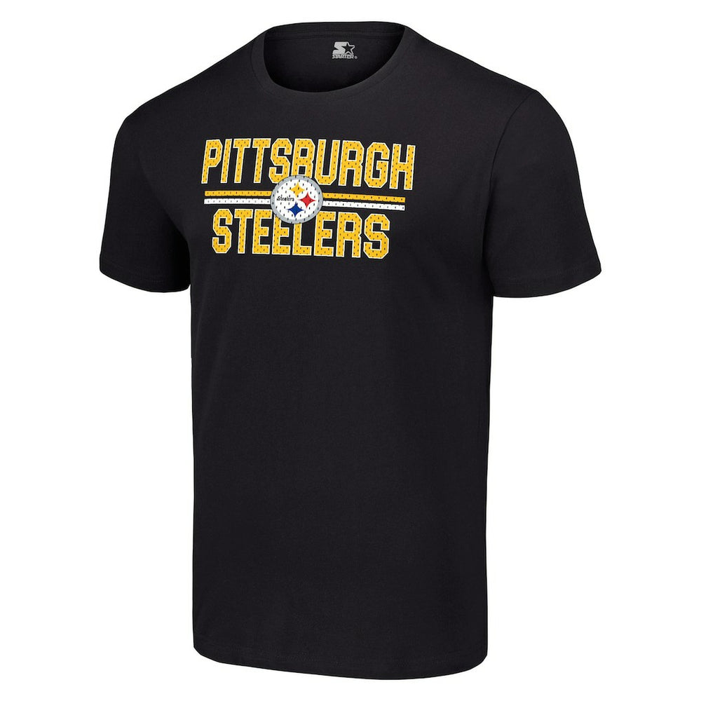 Pittsburgh Steelers  Starter Team Mesh Print Graphic T-Shirt