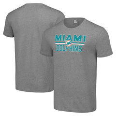 Miami Dolphins  Starter Team Mesh Print Graphic T-Shirt