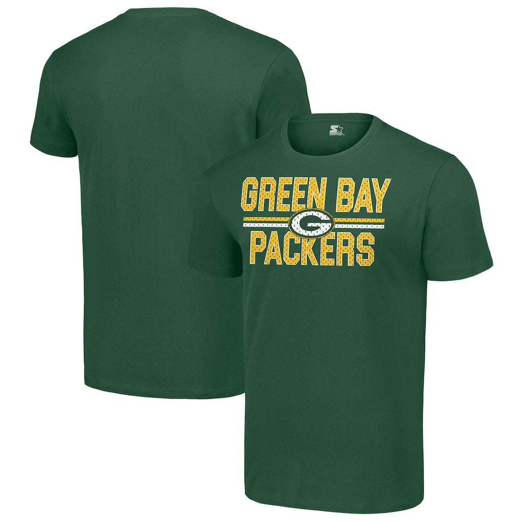 Green Bay Packers  Starter Team Mesh Print Graphic T-Shirt