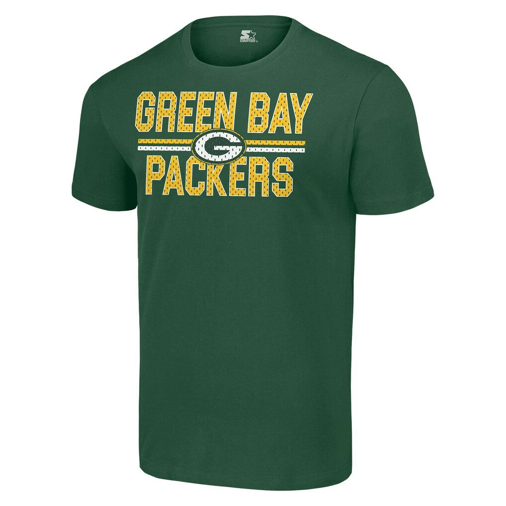 Green Bay Packers  Starter Team Mesh Print Graphic T-Shirt