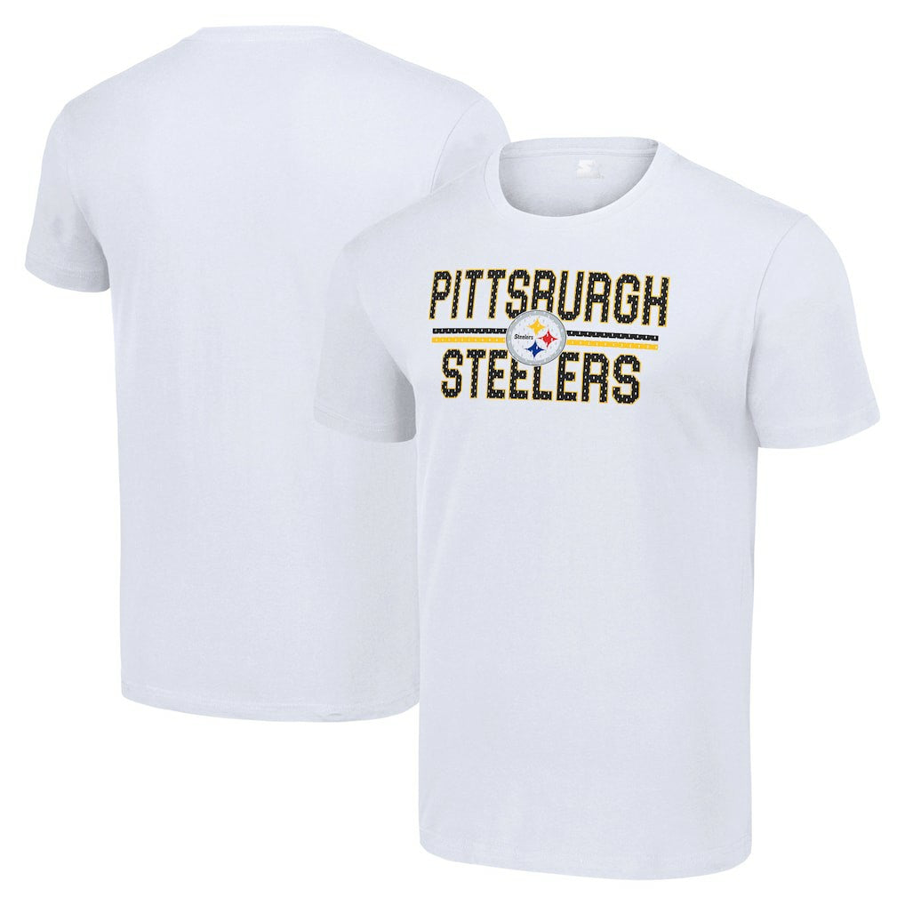Pittsburgh Steelers  Starter Team Mesh Print Graphic T-Shirt