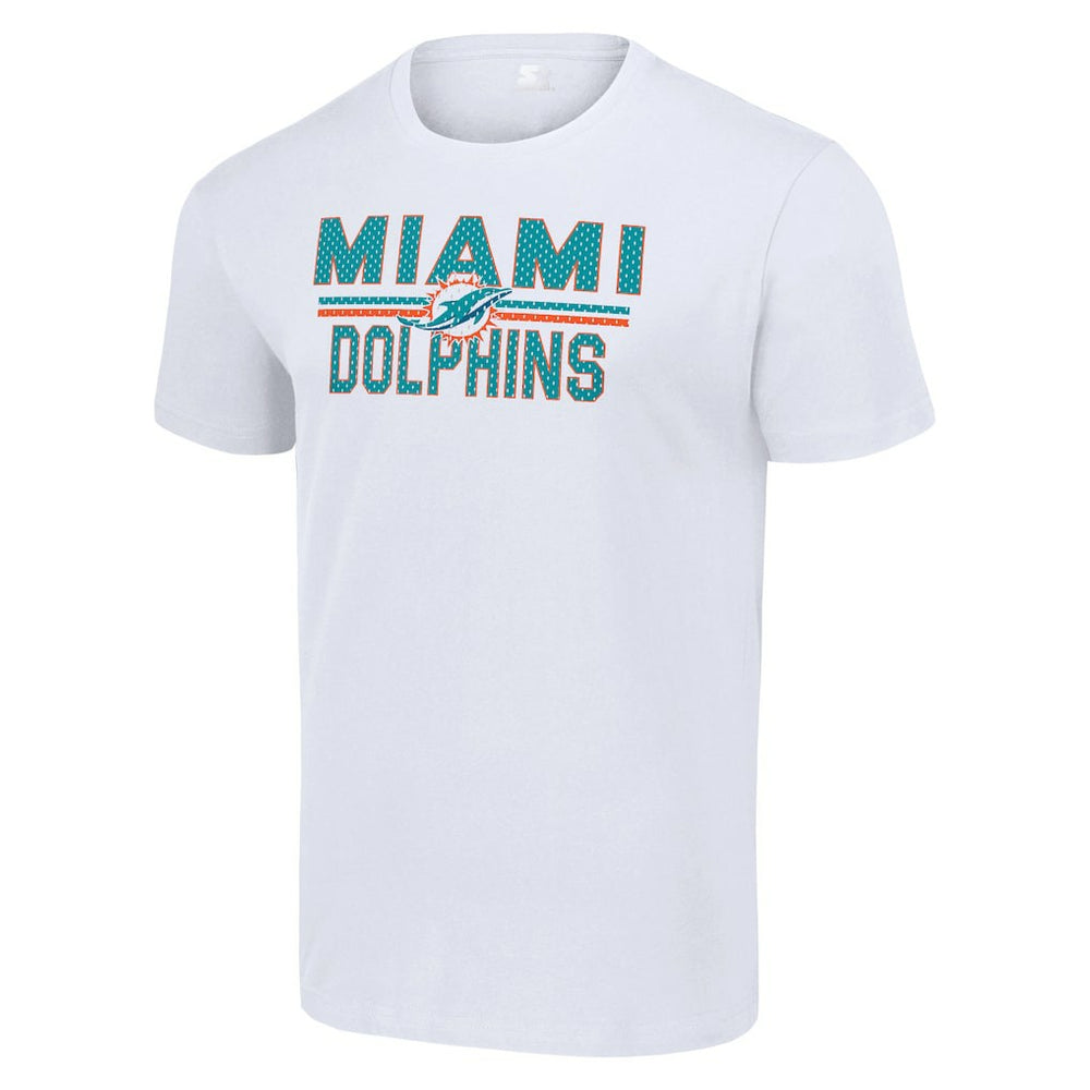 Miami Dolphins  Starter Team Mesh Print Graphic T-Shirt