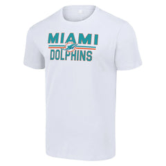 Miami Dolphins  Starter Team Mesh Print Graphic T-Shirt