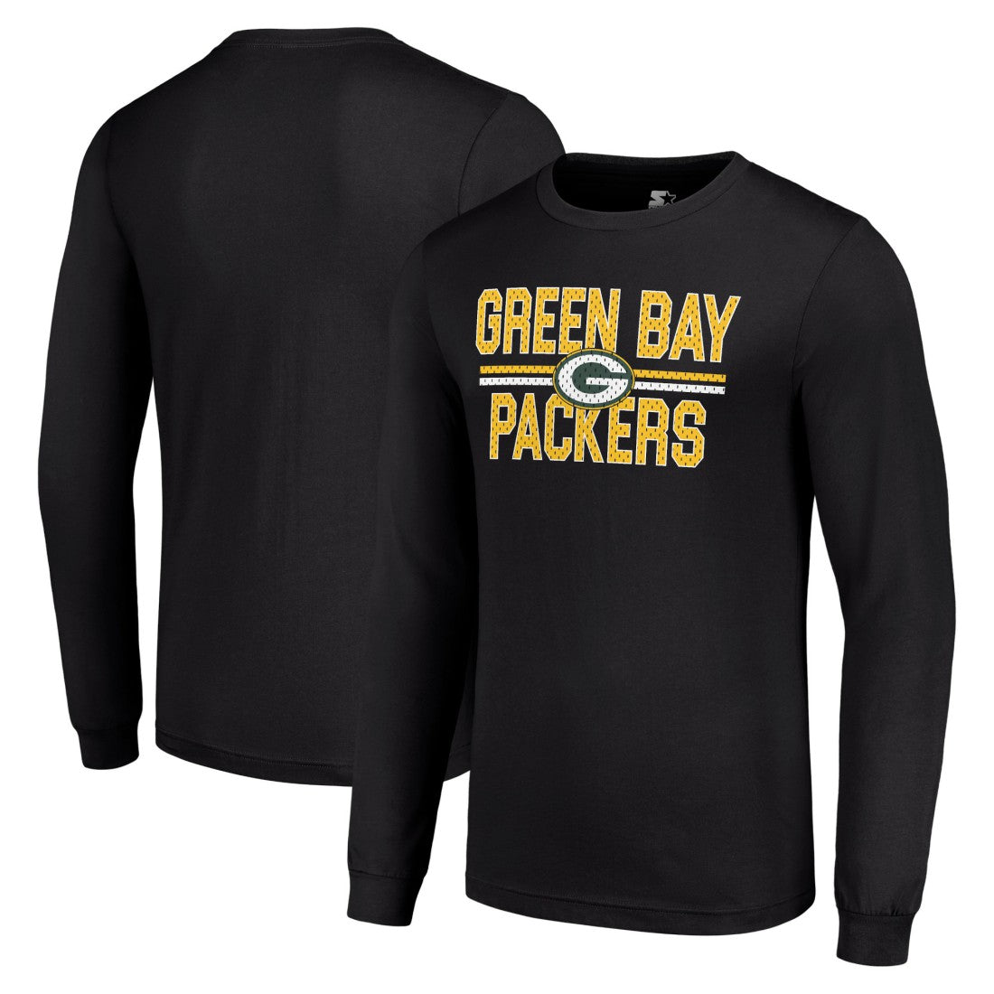 Green Bay Packers  Starter Team Mesh Print Graphic Long Sleeve T-Shirt