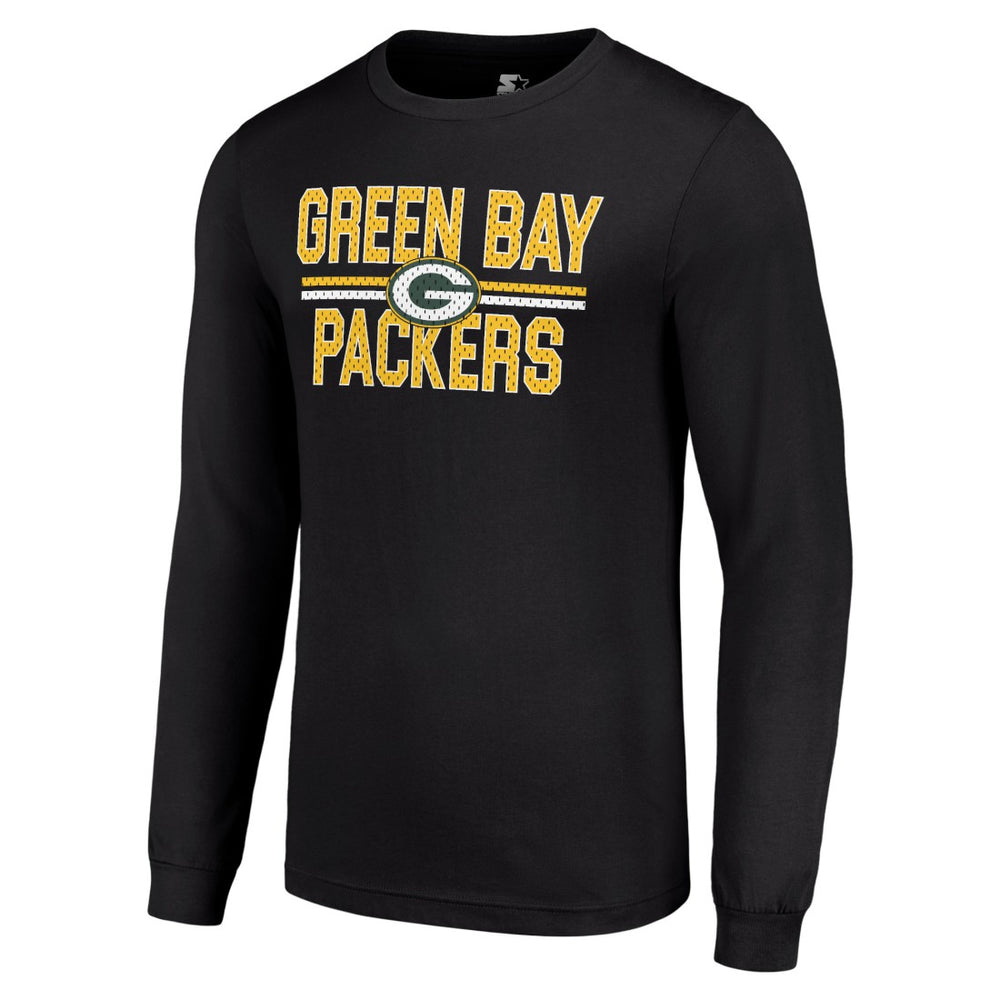 Green Bay Packers  Starter Team Mesh Print Graphic Long Sleeve T-Shirt