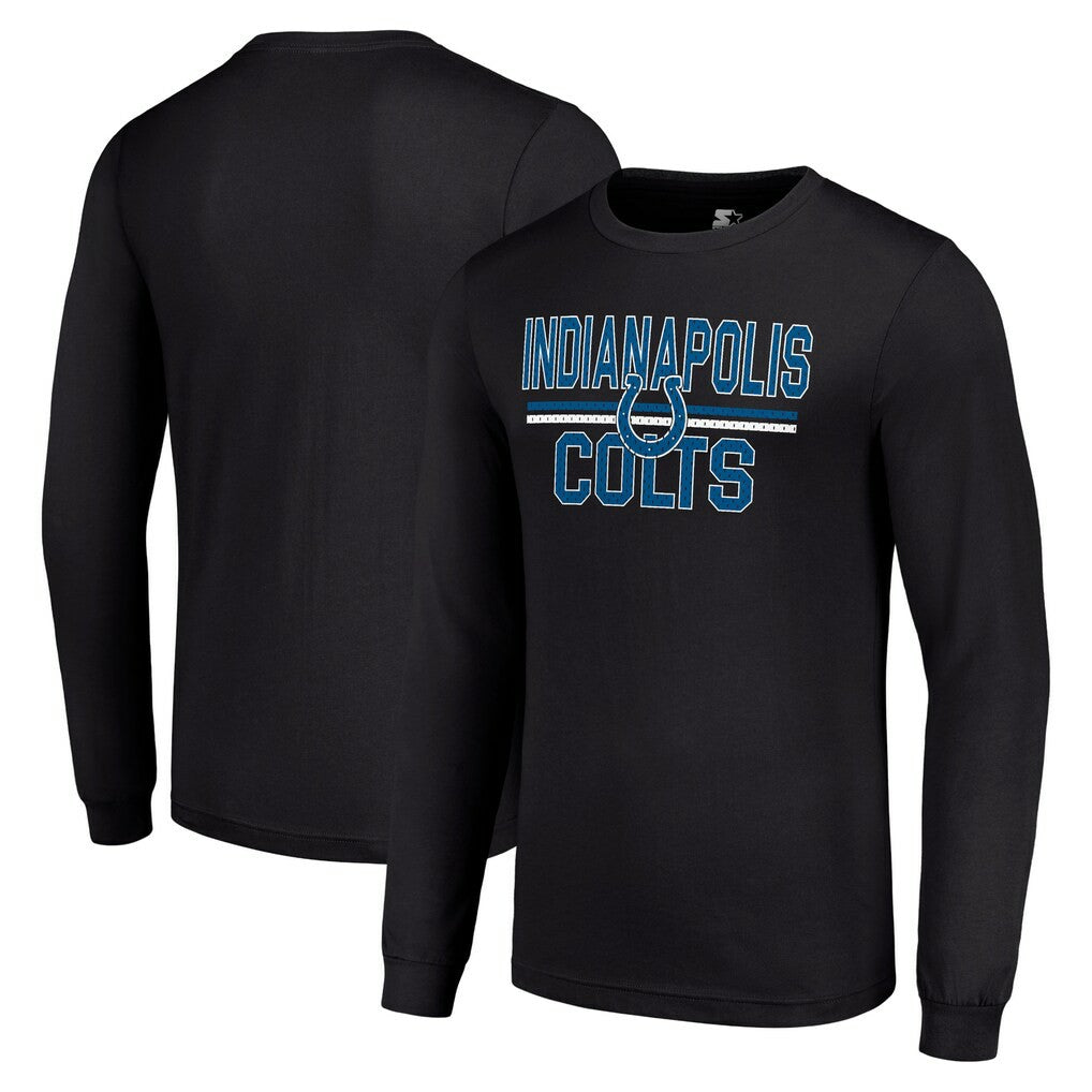 Indianapolis Colts  Starter Team Mesh Print Graphic Long Sleeve T-Shirt
