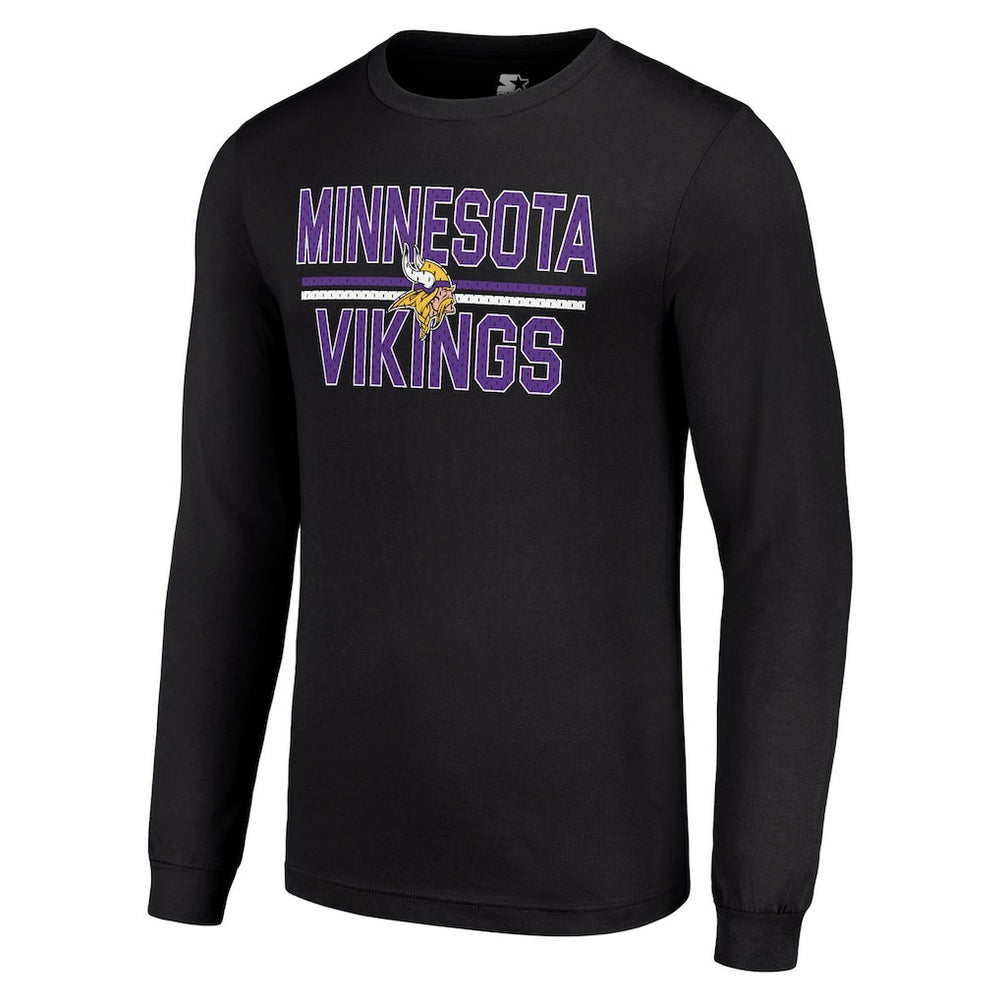Minnesota Vikings  Starter Team Mesh Print Graphic Long Sleeve T-Shirt