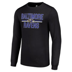Baltimore Ravens  Starter Team Mesh Print Graphic Long Sleeve T-Shirt