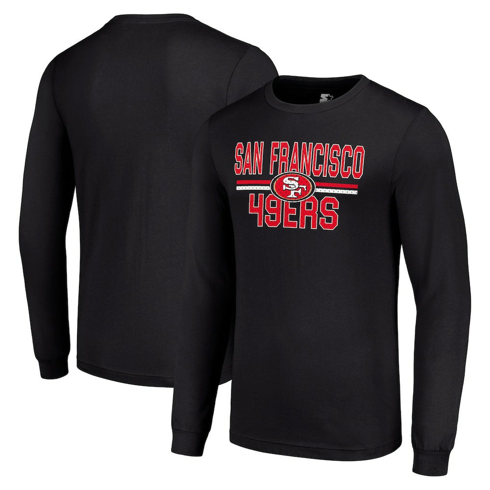 San Francisco 49ers  Starter Team Mesh Print Graphic Long Sleeve T-Shirt