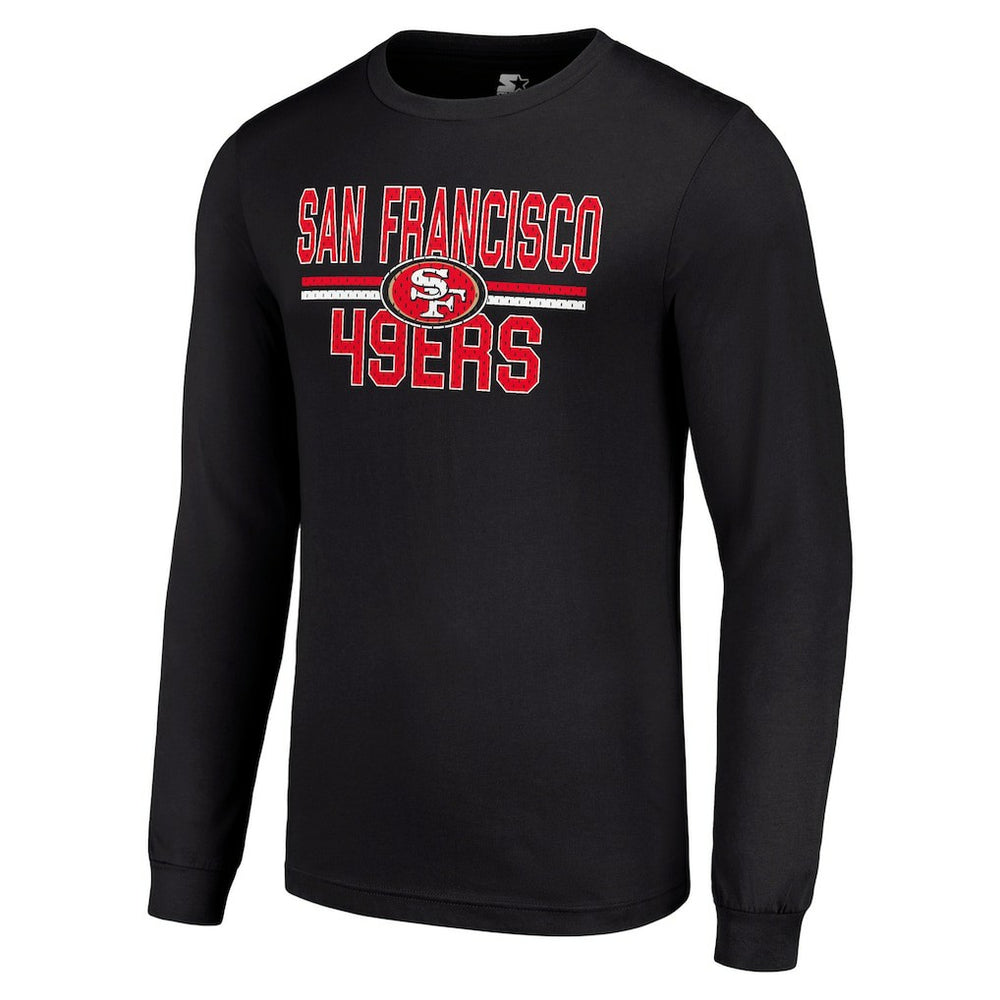 San Francisco 49ers  Starter Team Mesh Print Graphic Long Sleeve T-Shirt