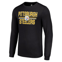 Pittsburgh Steelers  Starter Team Mesh Print Graphic Long Sleeve T-Shirt