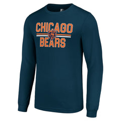 Chicago Bears  Starter Team Mesh Print Graphic Long Sleeve T-Shirt