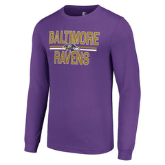 Baltimore Ravens  Starter Team Mesh Print Graphic Long Sleeve T-Shirt