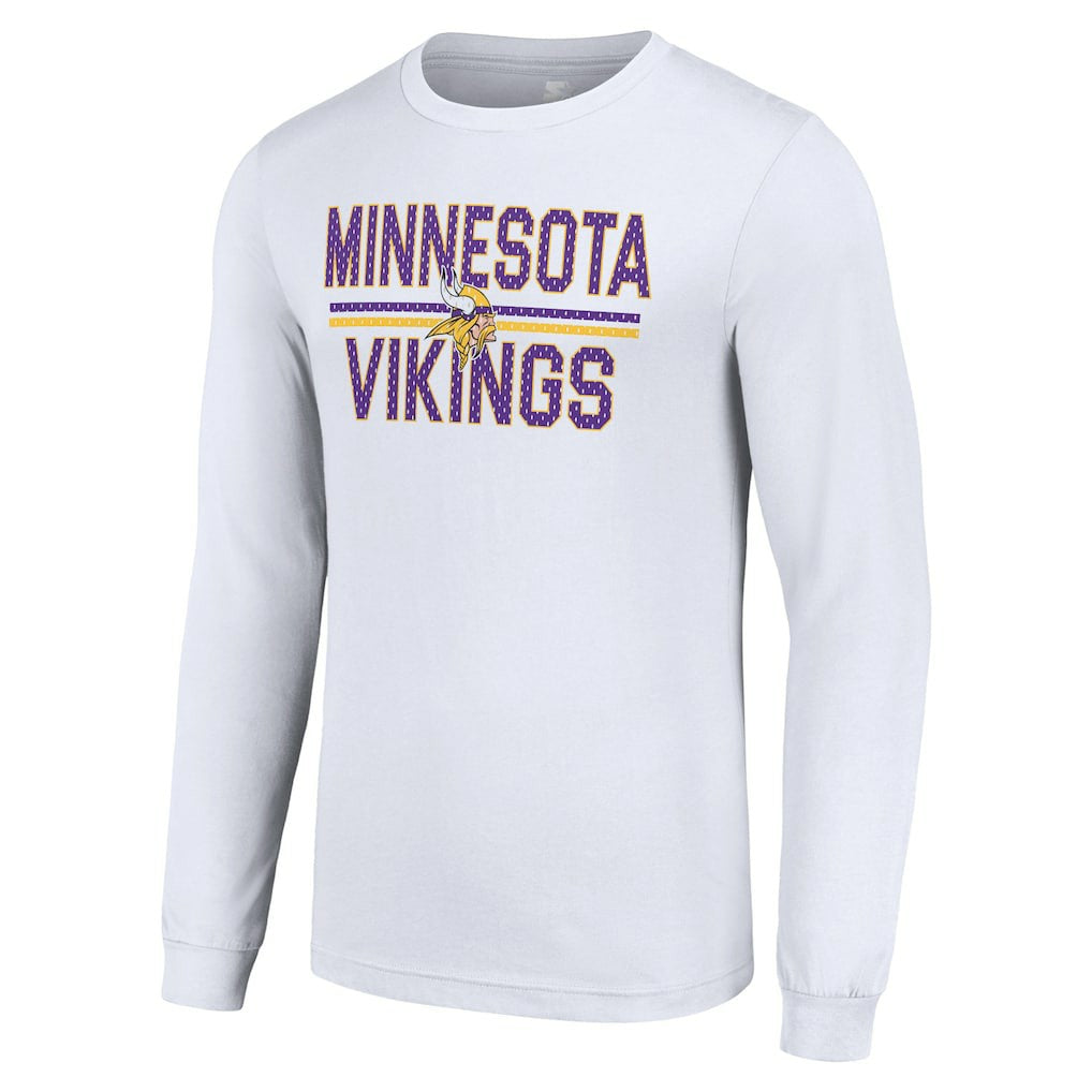 Minnesota Vikings  Starter Team Mesh Print Graphic Long Sleeve T-Shirt