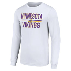 Minnesota Vikings  Starter Team Mesh Print Graphic Long Sleeve T-Shirt