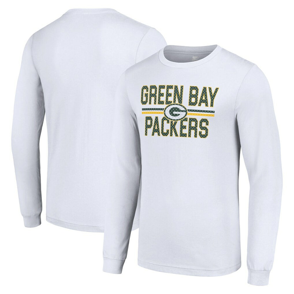 Green Bay Packers  Starter Team Mesh Print Graphic Long Sleeve T-Shirt