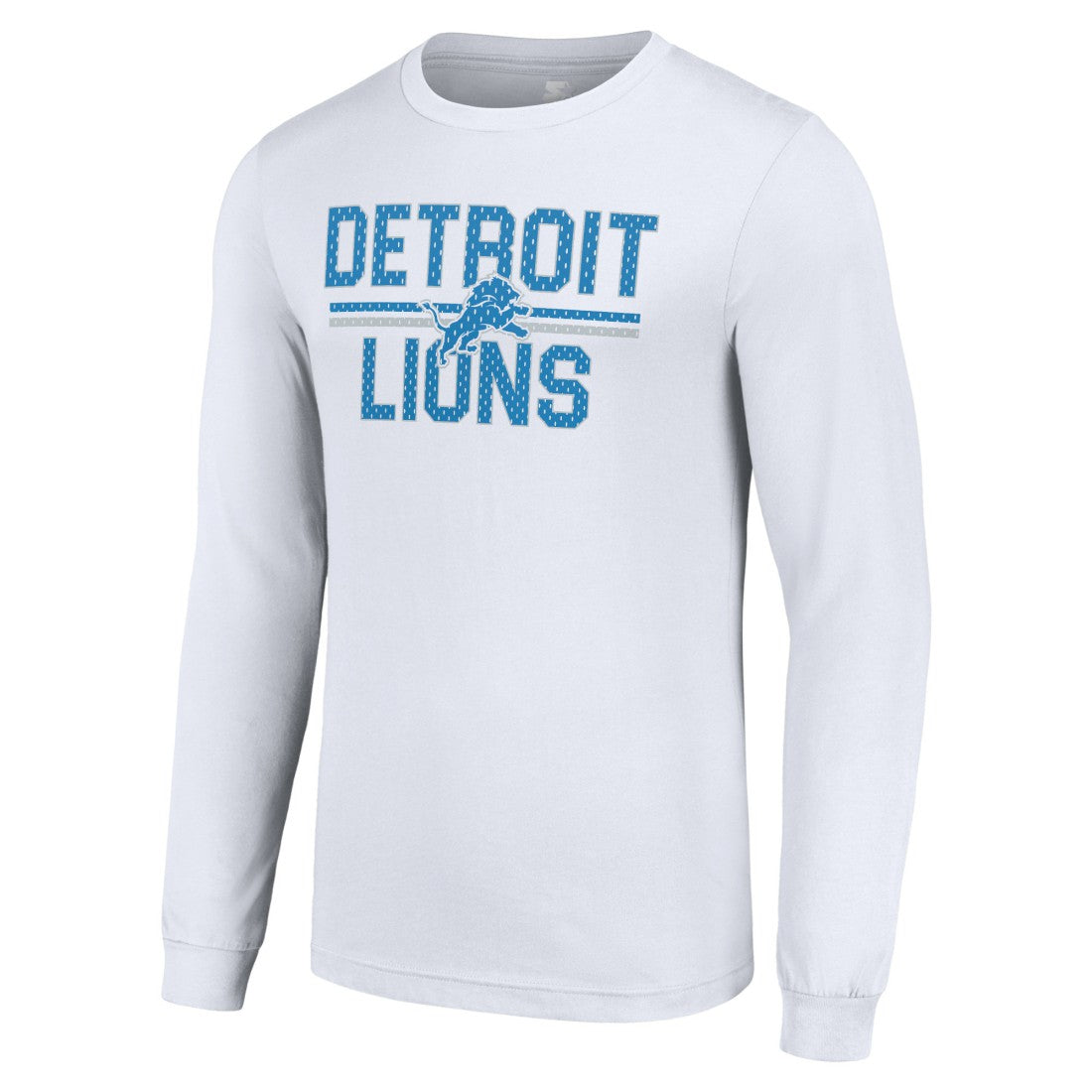 Detroit Lions  Starter Team Mesh Print Graphic Long Sleeve T-Shirt