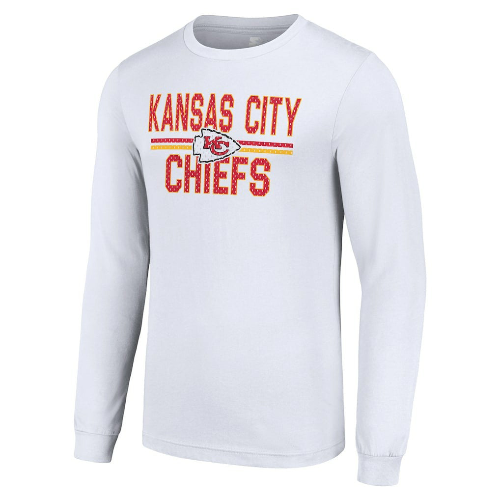 Kansas City Chiefs  Starter Team Mesh Print Graphic Long Sleeve T-Shirt