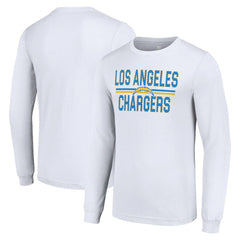 Los Angeles Chargers  Starter Team Mesh Print Graphic Long Sleeve T-Shirt