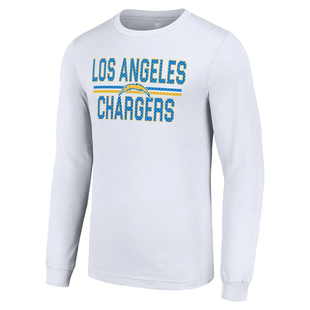 Los Angeles Chargers  Starter Team Mesh Print Graphic Long Sleeve T-Shirt
