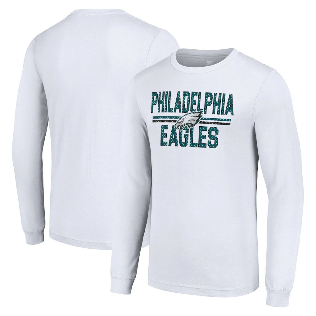 Philadelphia Eagles  Starter Team Mesh Print Graphic Long Sleeve T-Shirt