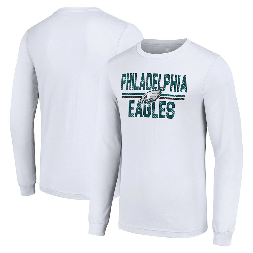 Philadelphia Eagles  Starter Team Mesh Print Graphic Long Sleeve T-Shirt
