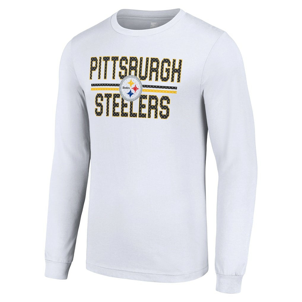 Pittsburgh Steelers  Starter Team Mesh Print Graphic Long Sleeve T-Shirt
