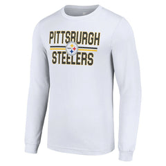 Pittsburgh Steelers  Starter Team Mesh Print Graphic Long Sleeve T-Shirt