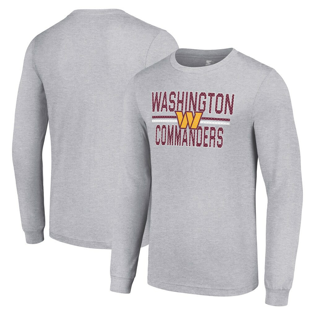 Washington Commanders  Starter Team Mesh Print Graphic Long Sleeve T-Shirt