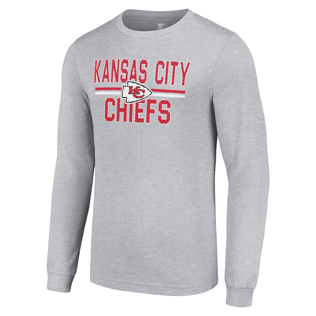 Kansas City Chiefs  Starter Team Mesh Print Graphic Long Sleeve T-Shirt