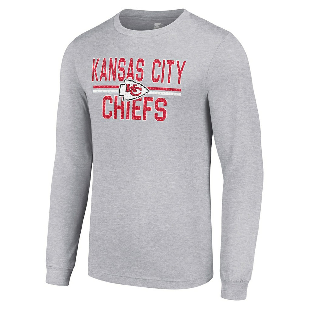 Kansas City Chiefs  Starter Team Mesh Print Graphic Long Sleeve T-Shirt