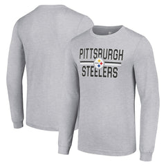 Pittsburgh Steelers  Starter Team Mesh Print Graphic Long Sleeve T-Shirt