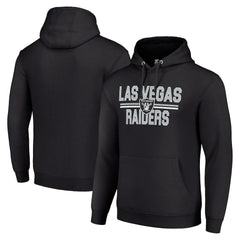 Las Vegas Raiders  Starter Unisex Team Mesh Print Graphic Tri-Blend Pullover Hoodie