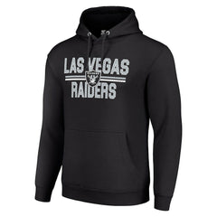Las Vegas Raiders  Starter Unisex Team Mesh Print Graphic Tri-Blend Pullover Hoodie