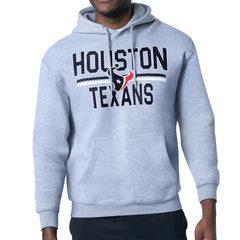 Houston Texans  Starter Unisex Team Mesh Print Graphic Tri-Blend Pullover Hoodie