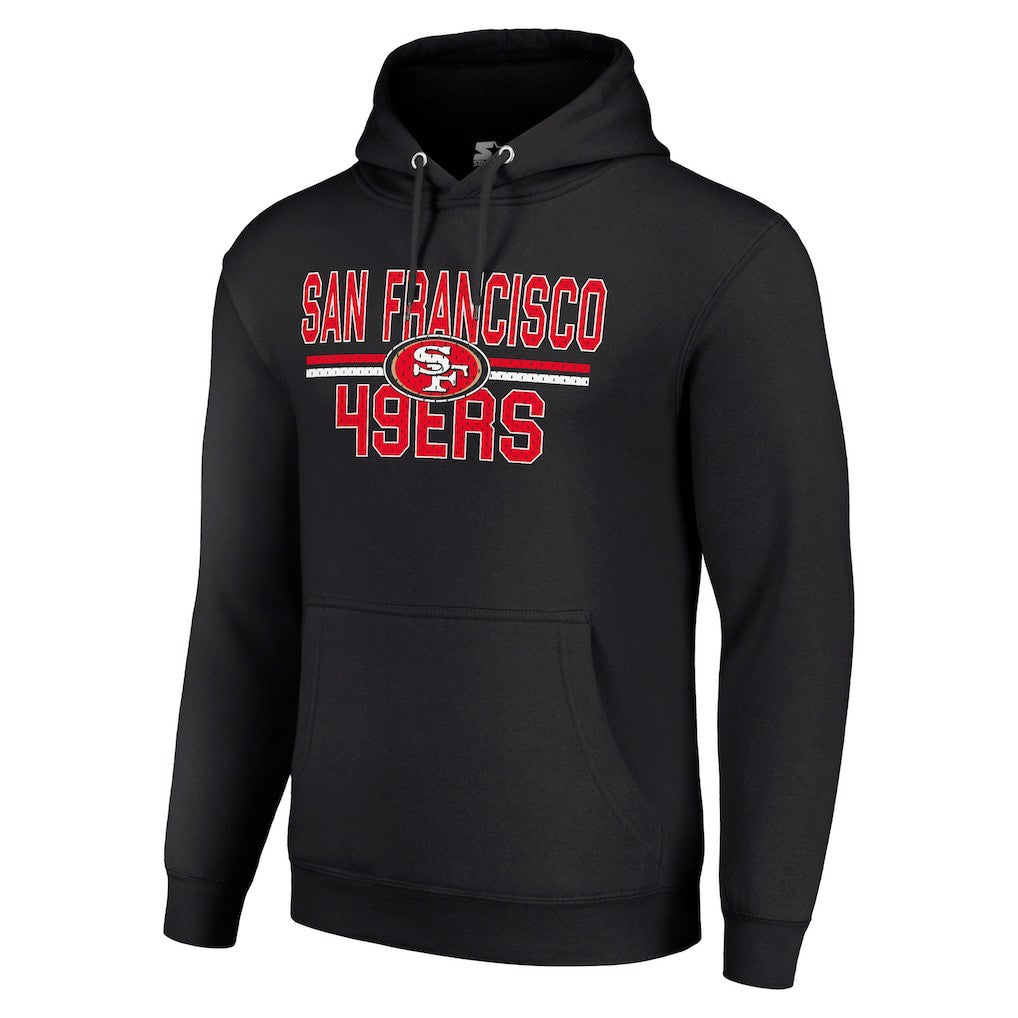 San Francisco 49ers  Starter Unisex Team Mesh Print Graphic Tri-Blend Pullover Hoodie