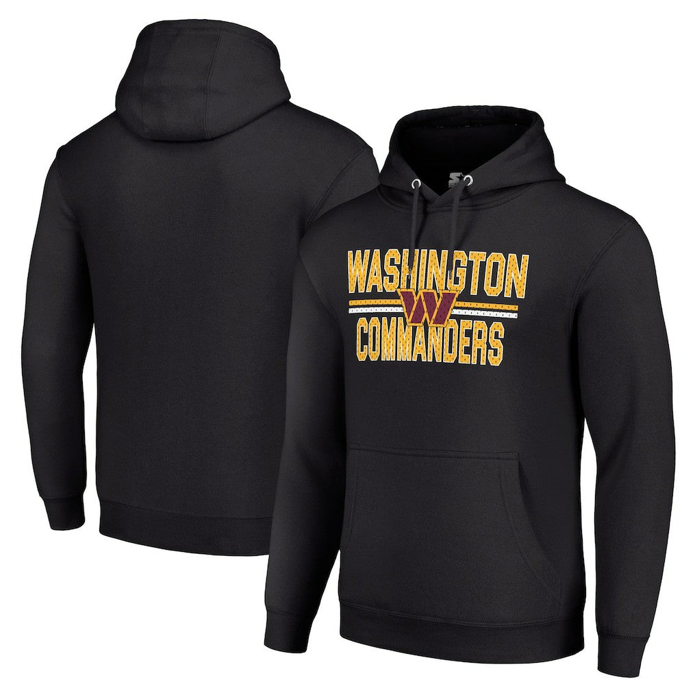 Washington Commanders  Starter Unisex Team Mesh Print Graphic Tri-Blend Pullover Hoodie