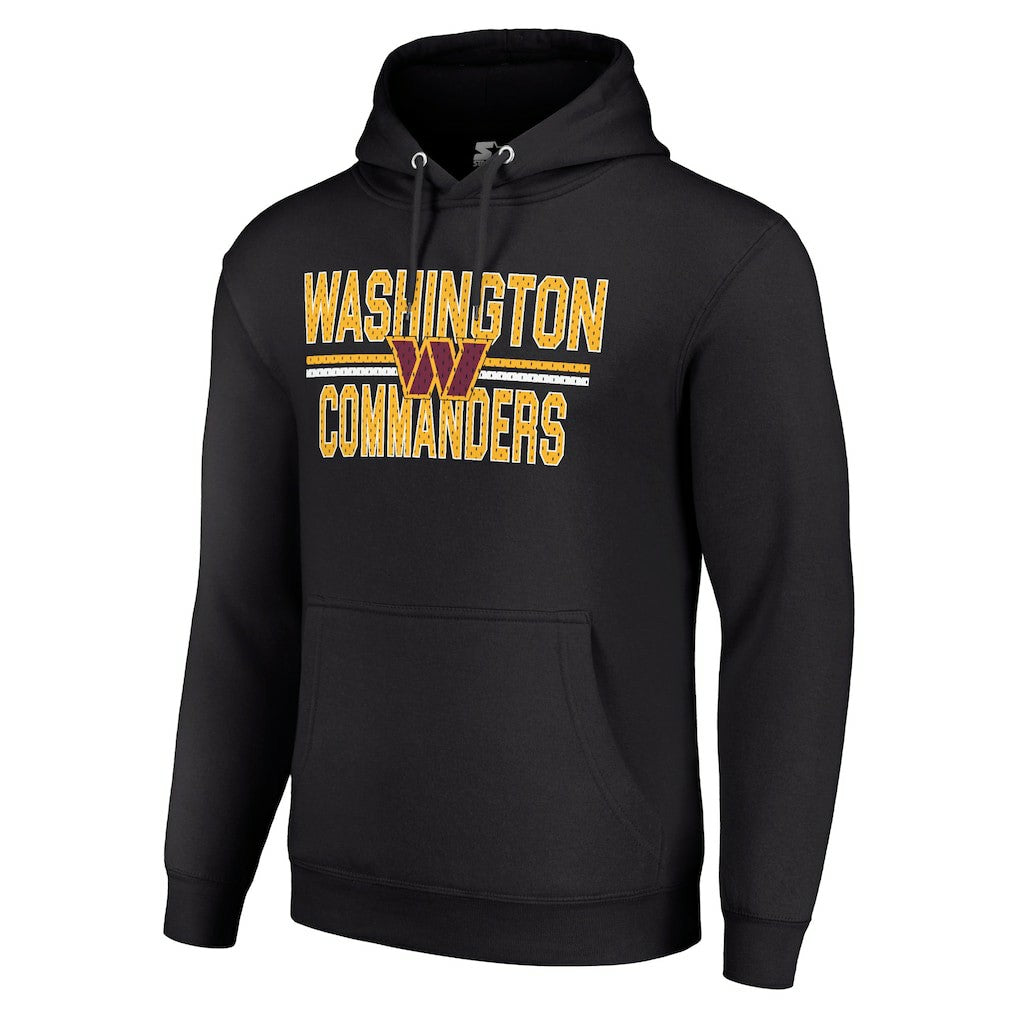 Washington Commanders  Starter Unisex Team Mesh Print Graphic Tri-Blend Pullover Hoodie