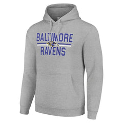 Baltimore Ravens  Starter Unisex Team Mesh Print Graphic Tri-Blend Pullover Hoodie