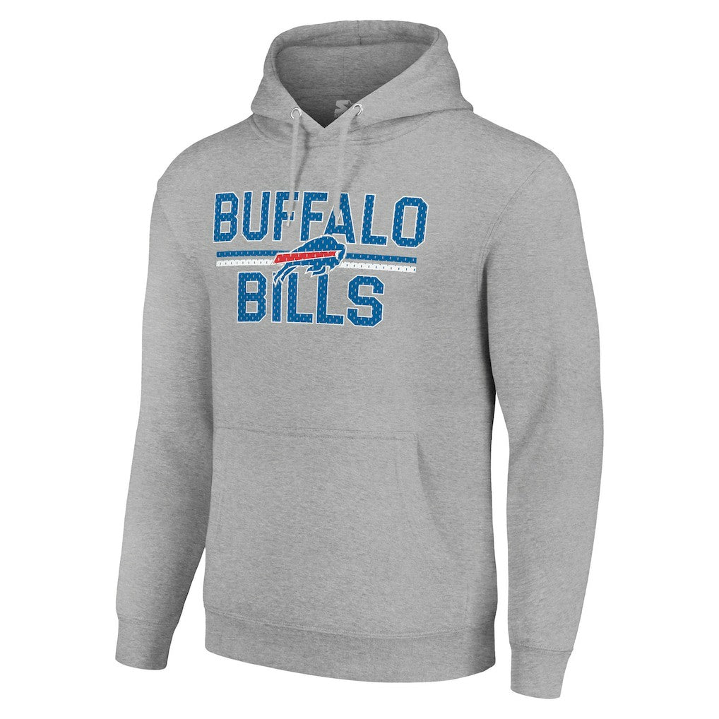Buffalo Bills  Starter Unisex Team Mesh Print Graphic Tri-Blend Pullover Hoodie